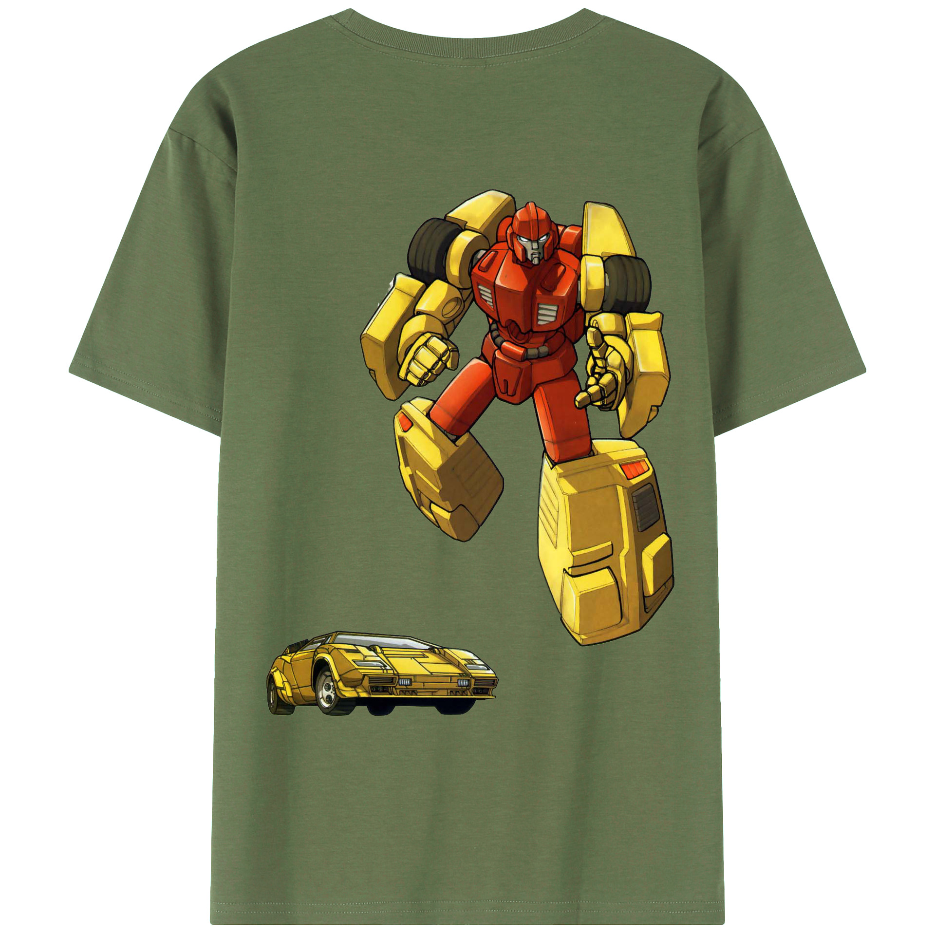 （画像用）  綿100％ メンズ半袖Tシャツ（バックプリント） 通気性
